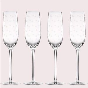 Kate spade flute glasses brand new in box (4)
